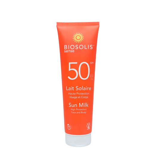 Sonnenschutz Körperlotion SPF 50 von BIOSOLIS, 150 ml, cremige Textur, ideal für sonnigen Hautschutz.
