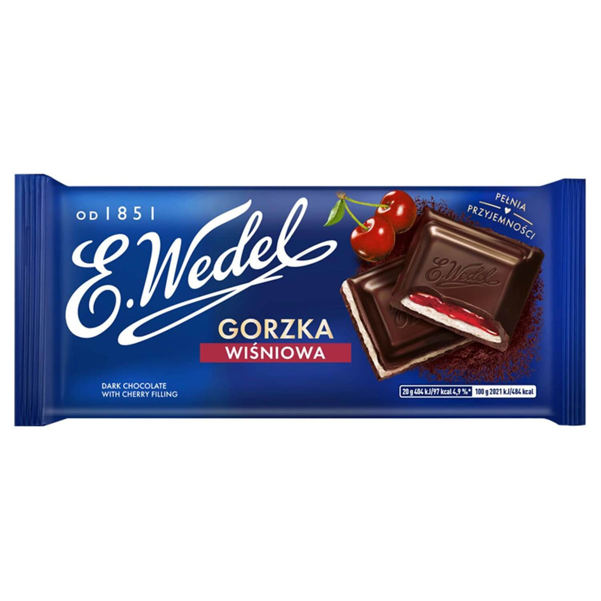 Bitterschokolade mit Kirschfüllung E. Wedel 100g - Biogo.de