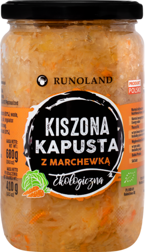 Sauerkraut mit Karotten BIO 680g RUNOLAND - Biogo.de