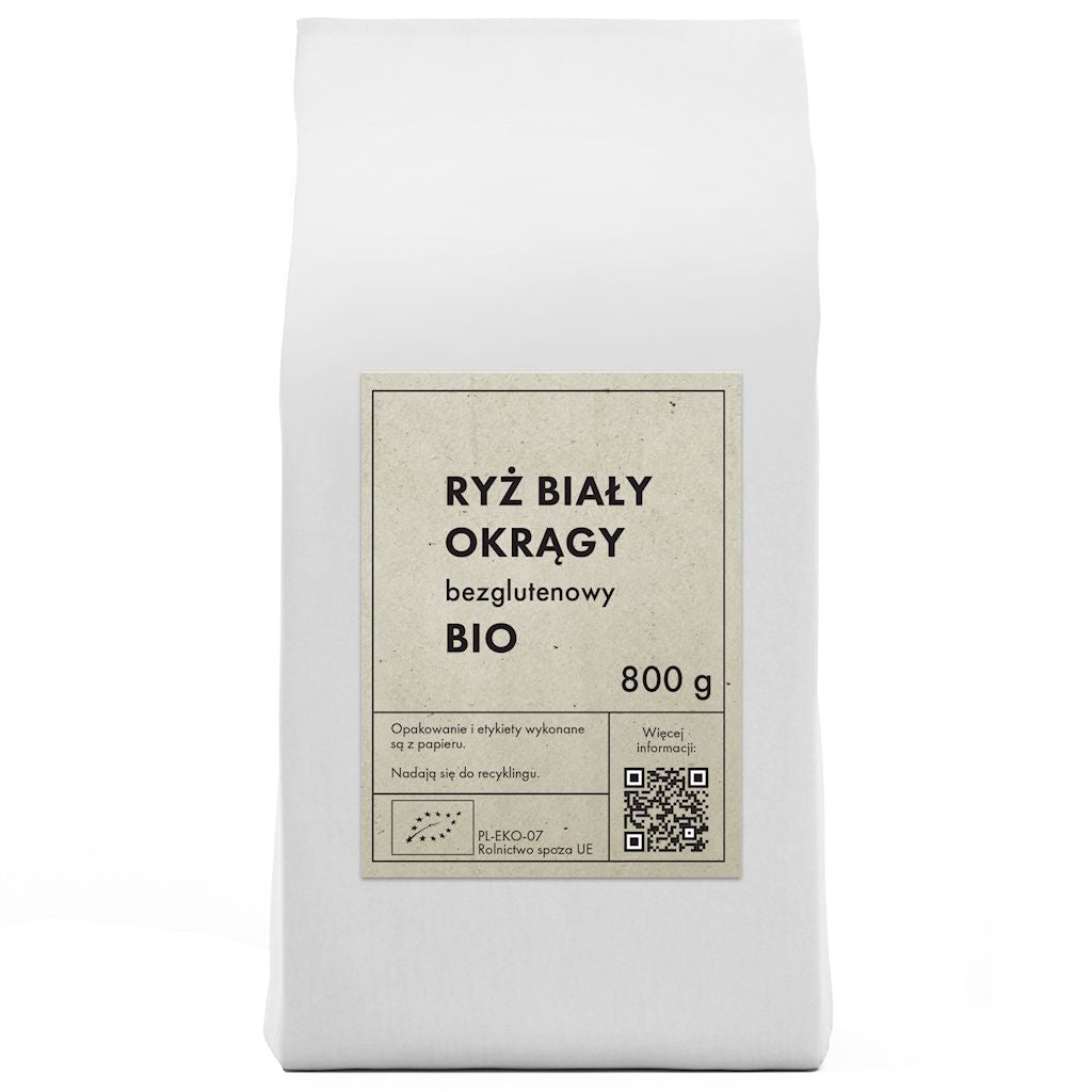 Bio glutenfreier weißer Reis von THE PLANET in 800 g Packung, frisch und naturbelassen, ideal für glutenfreie Ernährung.