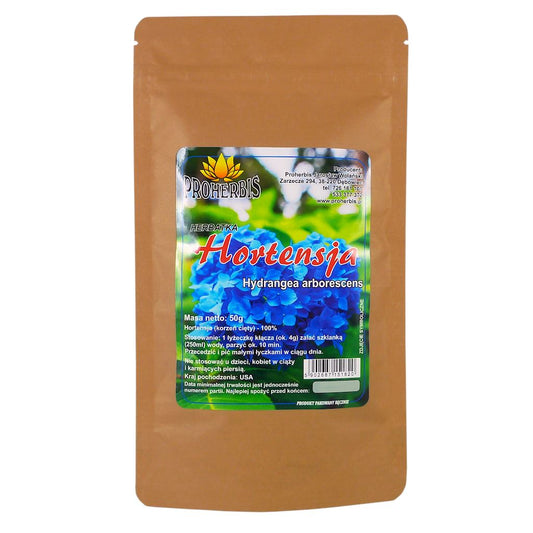 Hortensie Wurzelschnitt 50g von PROHERBIS, für gesunden Pflanzenwuchs, mit frischen, gut entwickelten Wurzeln, in der Verpackung.