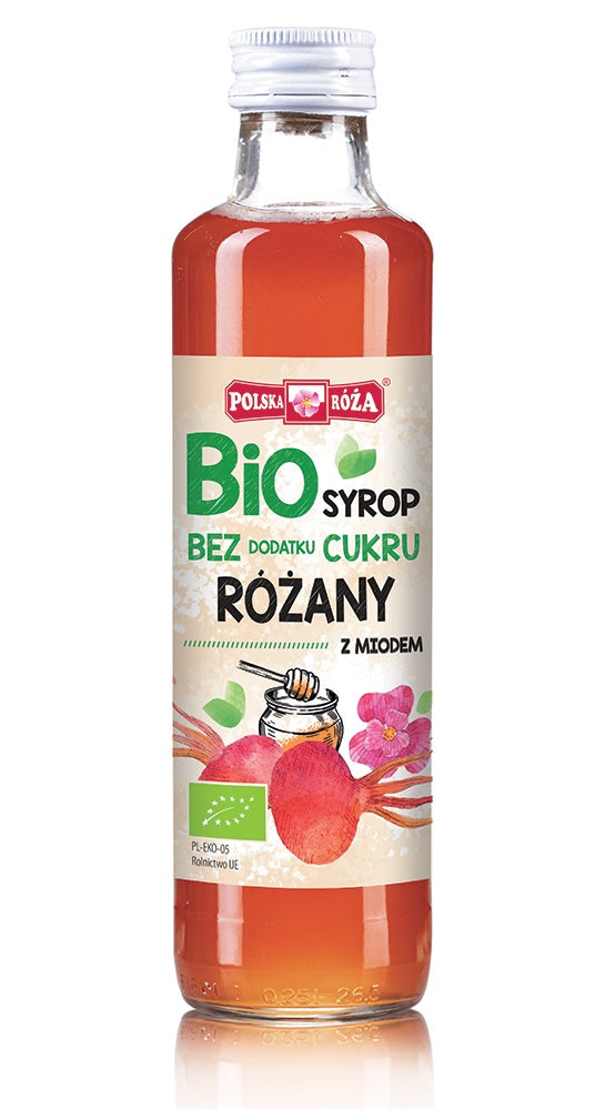 Malinový sirup bez cukru BIO 250 ml POLSKA ROZA