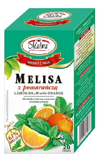 Zitronenmelisse mit Orange 25 x 2g fix Malwa - Biogo.de