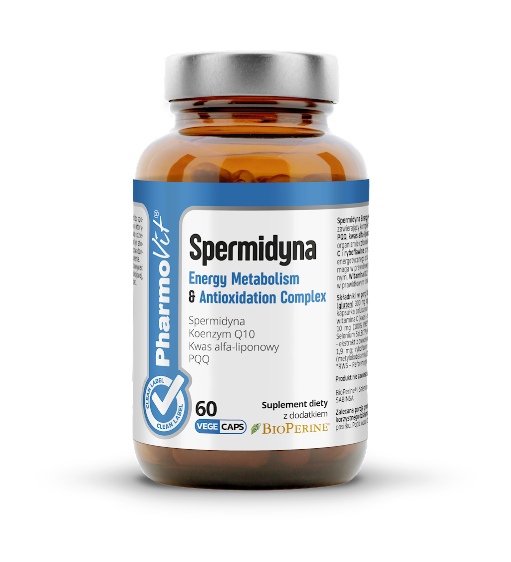 Biogo SPERMIDIN Energie Stoffwechsel & Antioxidation Komplex, 60 Kapseln, aus natürlicher Quelle, für Energie und Zellschutz