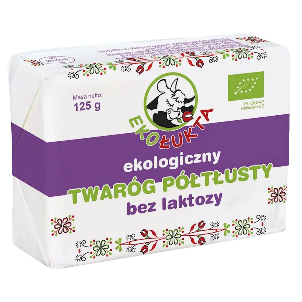 HALF-COAL CHEESE WITHOUT LACTOSE ORGANIC 125 g - ECO GLÜCK