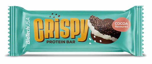 BioTech Knusperriegel mit Kakaogeschmack, 40g, proteinreicher BioSnack mit knuspriger Textur von Biogo.de