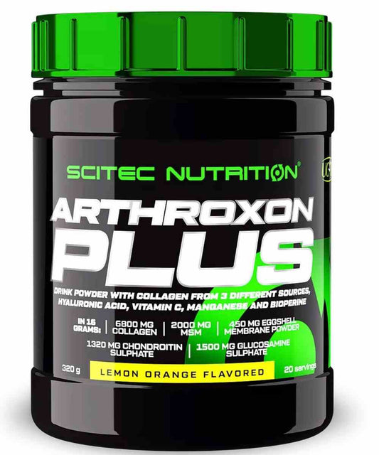 Biogo.de Arthroxon Plus Nahrungsergänzung in Zitronen-Orange, 320g, mit Glucosamin und Chondroitin für Gelenkgesundheit