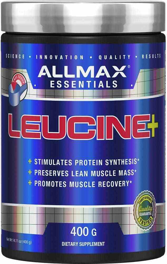 AllMax Nutrition Leucin Pulver in 400g Dose, hochwertiges BCAA-Supplement für Muskelwachstum und Regeneration
