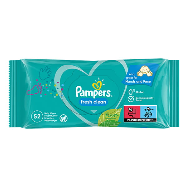 Fresh Clean Pampers Tücher 52 Stk - Biogo.de Hauptbild