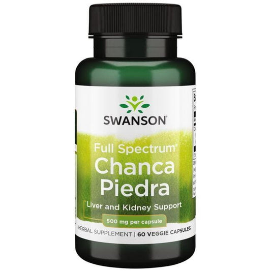 Chanca Piedra 500 mg Kapseln von Swanson Health Products, 60 Stück, natürliche Kräuterergänzung gegen Nieren- und Lebergesundheit