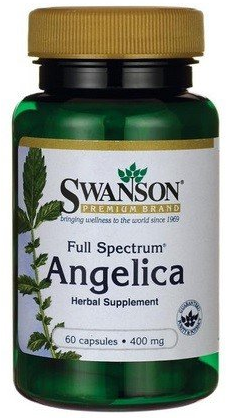 Vollspektrum-Engelwurz Kapseln von Swanson Health Products, 400 mg, 60 Stück, natürliche pflanzliche Nahrungsergänzung