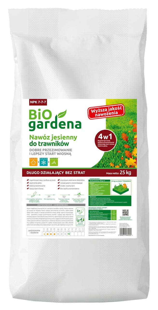 Bio GARDENA Winterdünger 25 kg, organischer Winterschutzdünger mit natürlichen Inhaltsstoffen, für gesunde Pflanzen im Winter