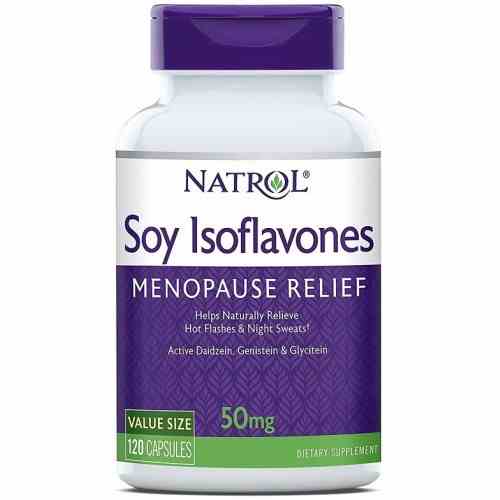 Natrol Soja-Isoflavone in 120 Kapseln, natürliche Soja-Extrakte für hormonelles Gleichgewicht und Gesundheit.
