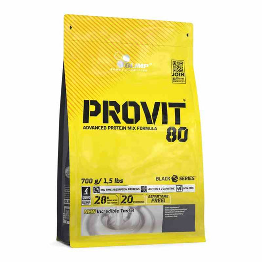 Olimp Provit 80 Vanille-Geschmack Proteinpulver in 700g Dose, cremige Vanillenote, ideal für Muskelaufbau und Ernährung
