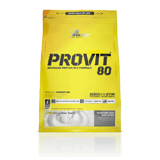 Olimp Provit 80 Schokoladengeschmack Proteinpulver in 700g Dose, cremige Schokoladen-Proteinsorte, ideal für Muskelaufbau