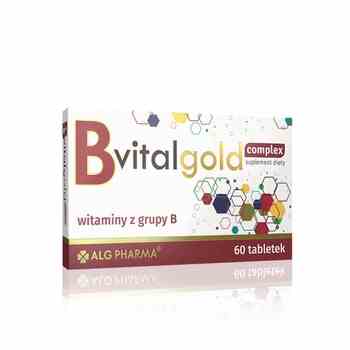 Alg Pharma B VitalGold-Komplex, 60 Tabletten, natürliche Nahrungsergänzung mit Vitaminen und Mineralstoffen, für mehr Energie und Wohlbefinden