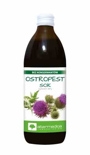 Alter Medica Mariendistel-Saft in 500ml Flasche, frischer Kräutertrank mit Mariendistel für die Lebergesundheit.
