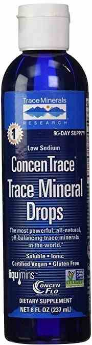 Spurenelemente ConcenTrace Spurenelement-Tropfen in 237 ml Flasche, Trace Minerals, flüssige Mineralstofflösung, natürlicher Mineralmix