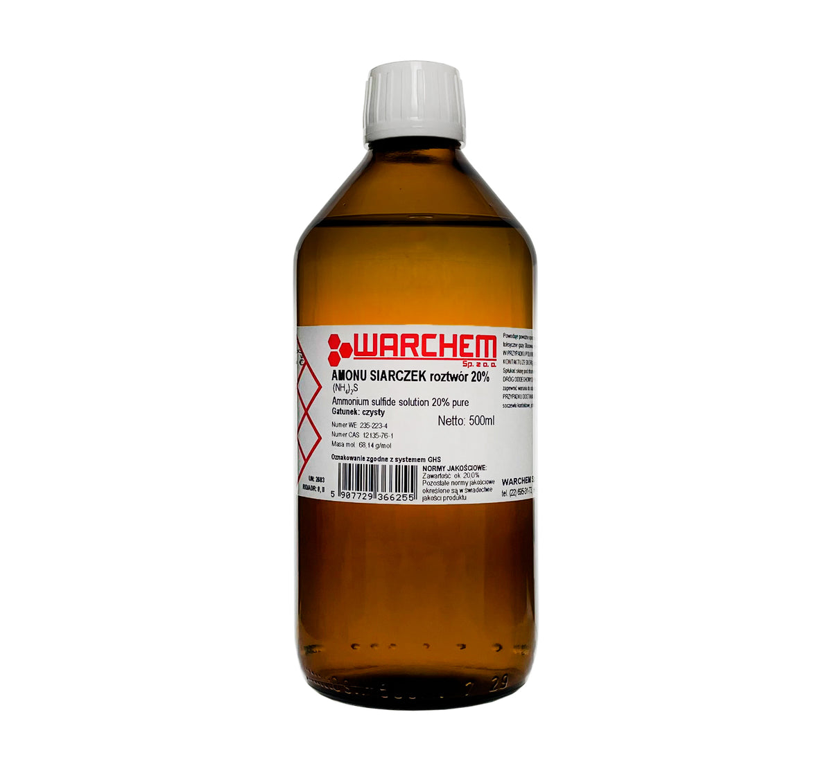 Reine Ammoniumsulfatlösung 20% in 500ml Flasche, ideal für landwirtschaftliche Anwendungen, von Biogo.de.