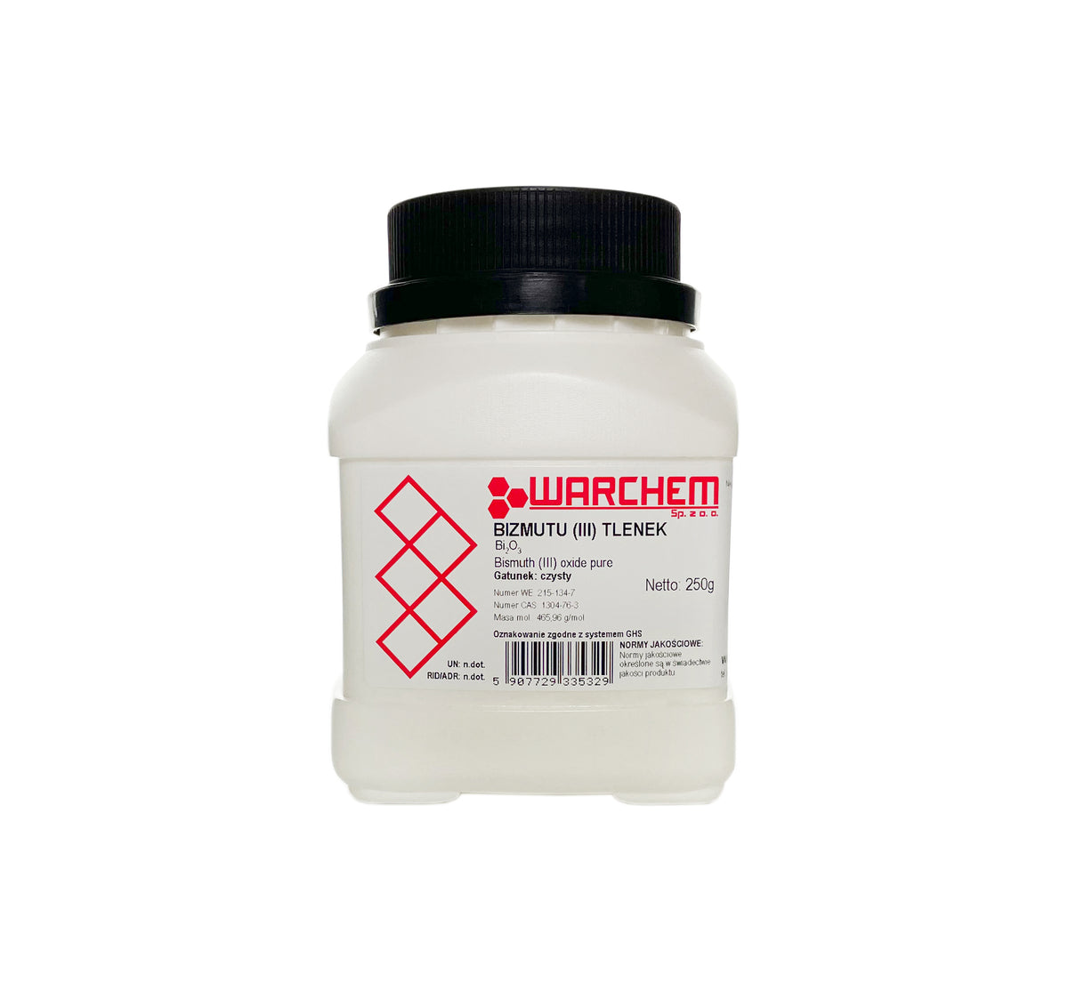 Reines BIZMUTIUM(III)OXID, 250 g, chemisches Reagenz in Pulverform, ideal für Labor- und Forschungsanwendungen.
