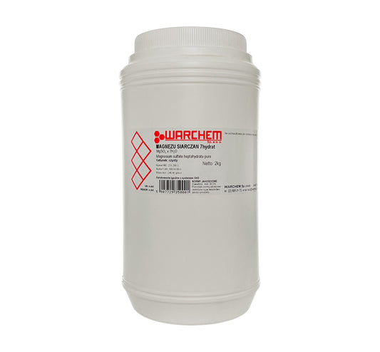 Magnesiumsulfat 7-Hydrat in 2kg Verpackung, reines Epsom Salz, Biogo.de, ideal für Bäder und Pflanzen.