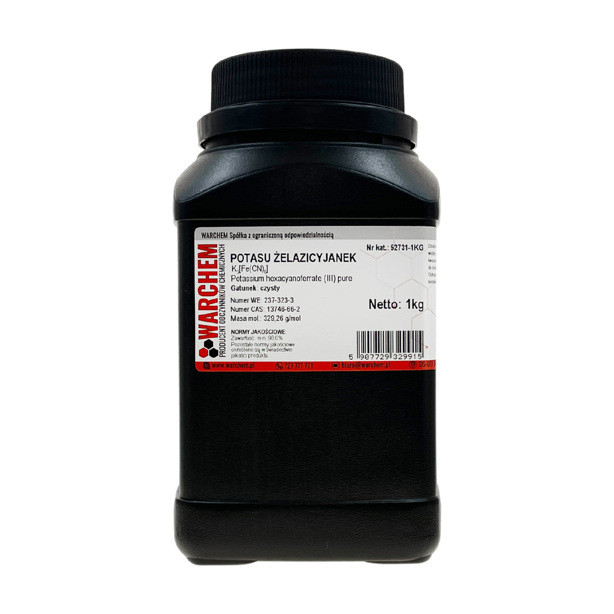 Reines Kaliumferrocyanid 3-Hydrat in 1 kg Verpackung, chemische Substanz, WARCHEM, für industrielle Anwendungen