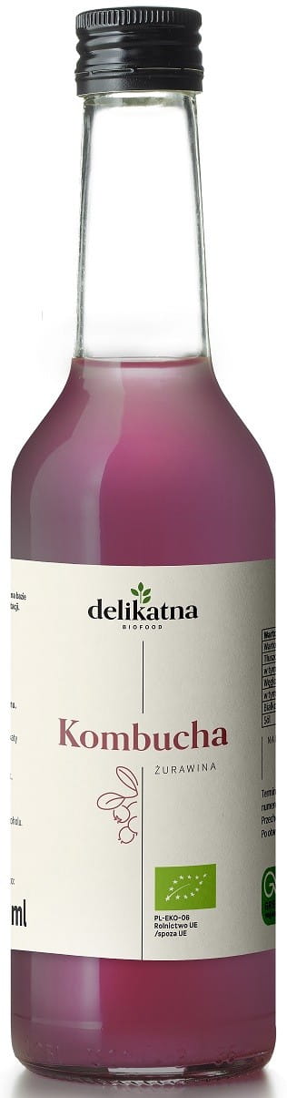 BIO-CRANBERRY-KOMBUCHA 270 ml - DELIKATNA - Biogo.de Hover Image