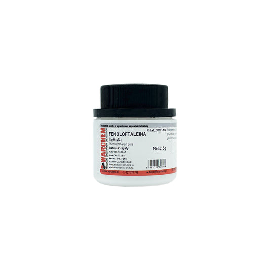 Rein phenolphtalein Pulver, 5g WARCHEM, chemische Substanz in Originalverpackung, für chemische Tests und Analysen