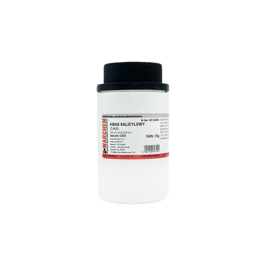 Salicylsäure in 50g Verpackung von CZDA, biologisch hergestellt, für Hautpflege und Aknebehandlung.