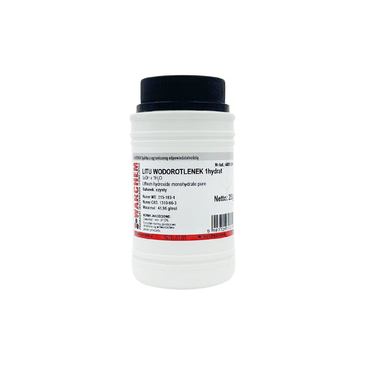 LITIUMHYDROXID 1-Hydrat, 250g, Biogo.de, chemisches Pulver für industrielle Anwendungen, trocken und sauber in Verpackung
