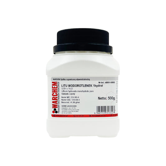 LITIUMHYDROTOXID 1hydrat, reines 500g Pulver, Biogo.de, chemisches Reagenz für Labor- und Forschungszwecke
