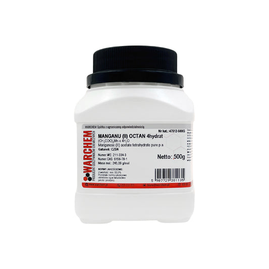 MANGANIUM (II) Octat 4-Hydrat, 500g, chemisches Produkt in Verpackung, für chemische Anwendungen, von Biogo.de