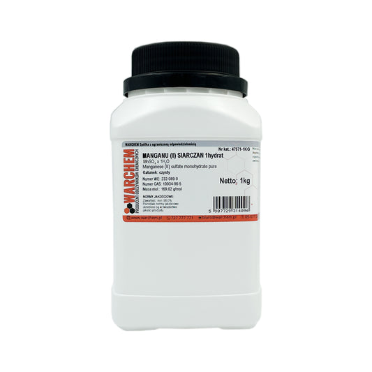 Reines MANGAN(II)-Sulfat 1kg, WARCHEM, chemische Verbindung, weiße Kristalle, für landwirtschaftliche Anwendungen