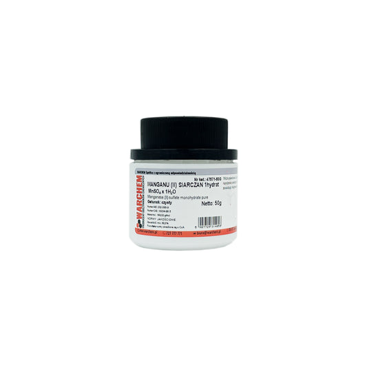 Reines MANGAN(II)-SULPHAT 1hydrat, 50g Packung, biologischer Dünger, für Pflanzenwachstum, auf weißem Hintergrund