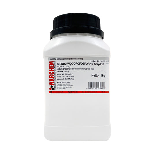 Di-Natriumhydrogenphosphat 12-Hydrat, 1 kg, rein, chemisches Produkt für Labor und Industrie, von Biogo.de