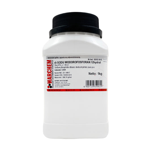 Di-Sodium Hydrogen Phosphat 12-Hydrat, 1kg, WARCHEM, chemisches Pulver für industrielle Anwendungen