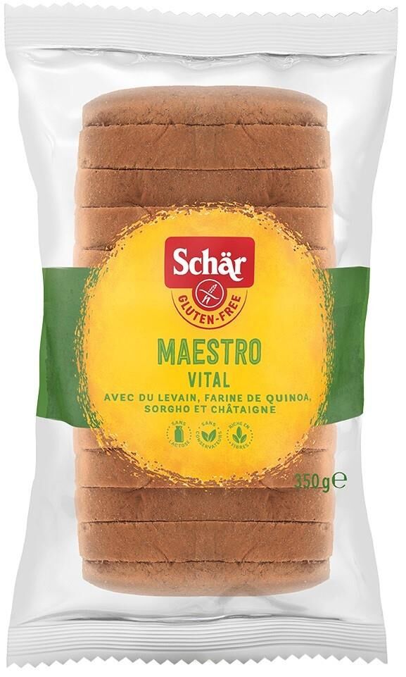 Meisterbackers vital gluten-free multigrain bread 350 g SCHÄR