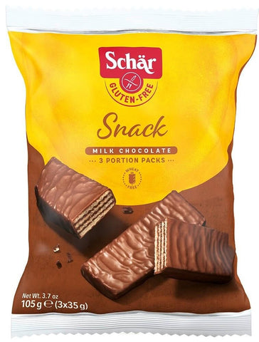 Snack gaufrettes au chocolat (3x35g) sans gluten 105 g SCHÄR