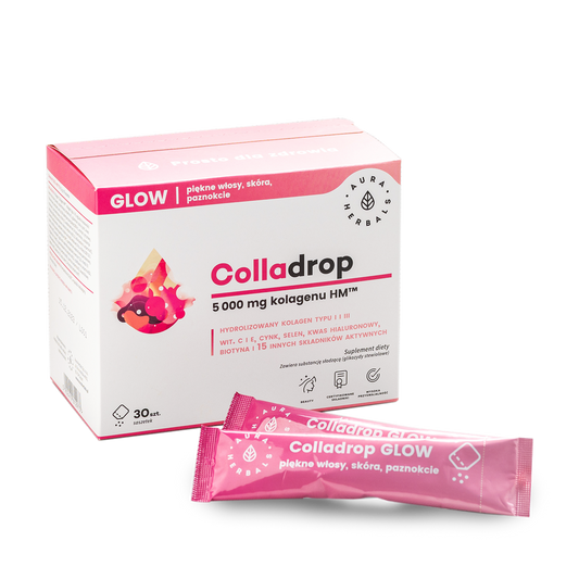 Colladrop glow Meereskollagen 5000 MG Beutel 30 Stk. AURA HERBALS - Biogo.de