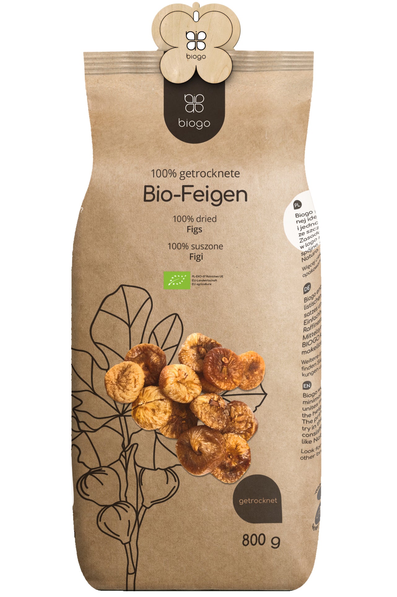 Getrocknete Feigen bio 800 g BIOGO - Biogo.de Imagen principal del producto