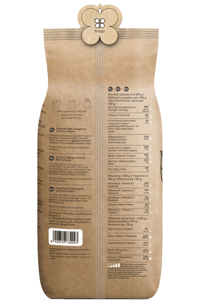 Açafrão em pó bio 1 kg BIOGO Main Image