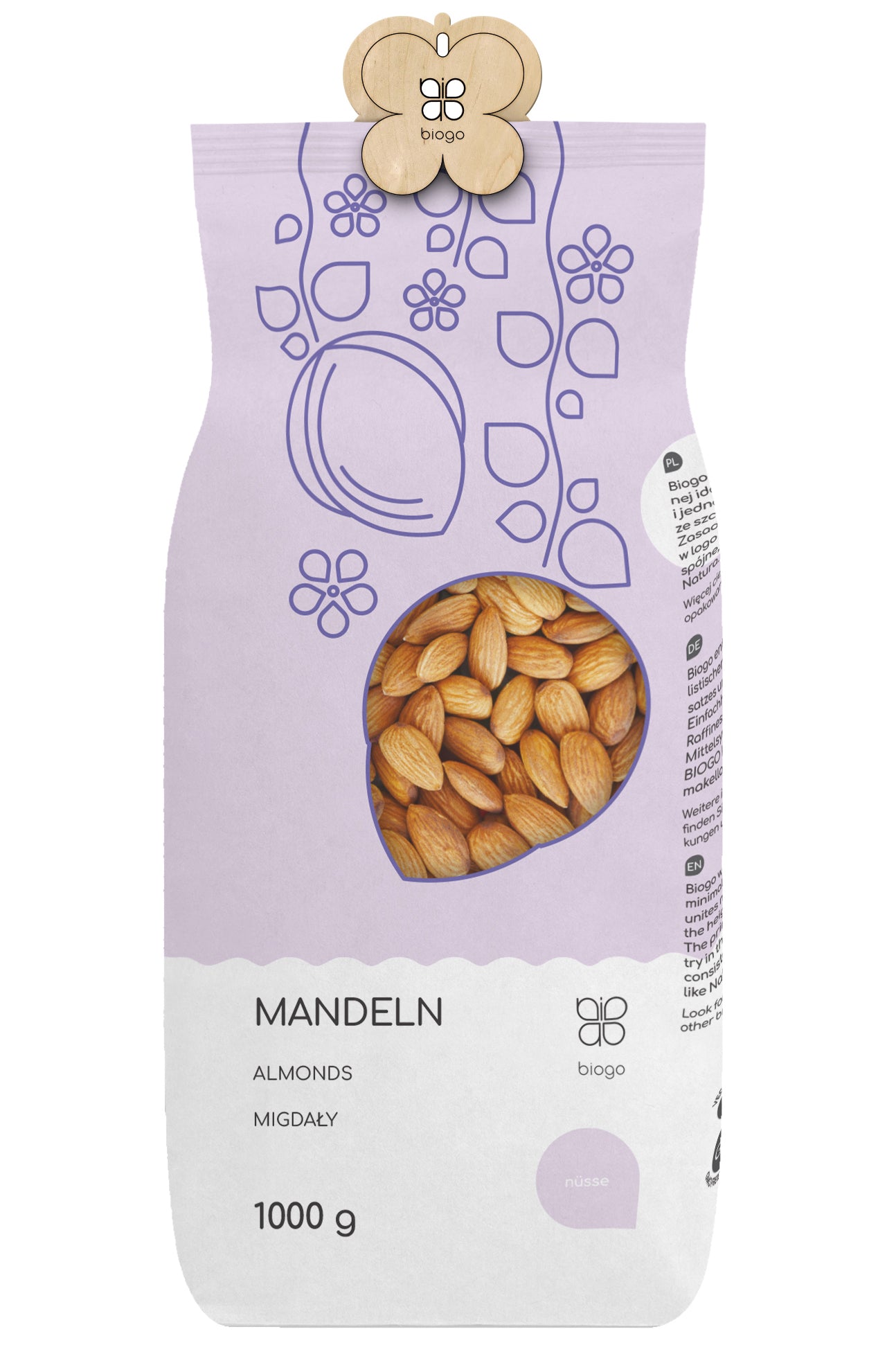 Mandeln 1 kg BIOGO - Biogo.de Imagen principal del producto