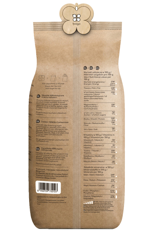 Anacardi bio 1 kg BIOGO Main Image