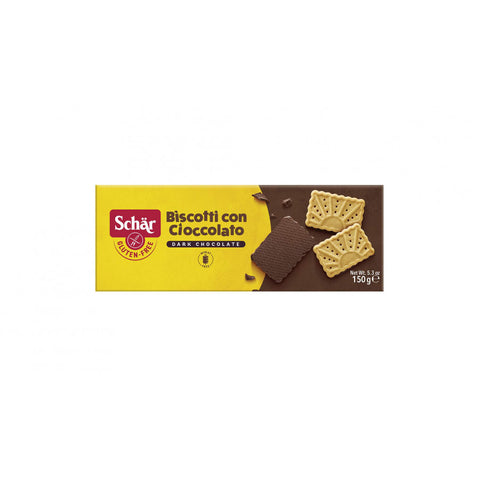 Biscotti con cioccolato Biscotti al cioccolato senza glutine 150 g SCHÄR