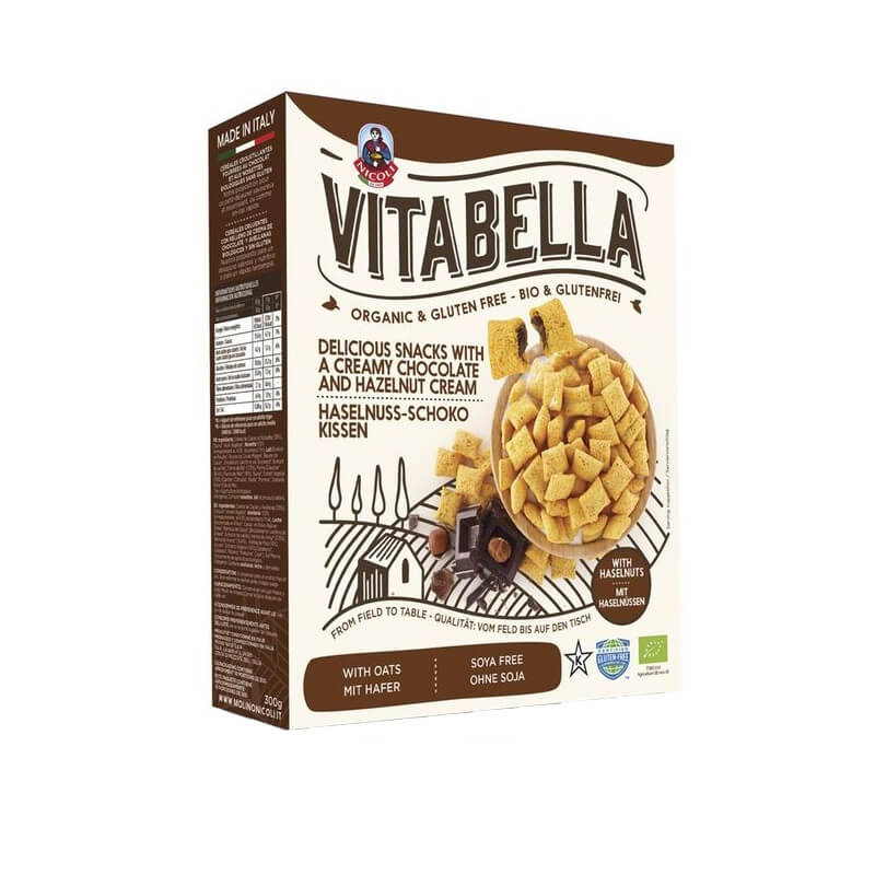 Haferkissen mit Schokoladenfüllung glutenfrei BIO 300 g VITABELLA Hauptbild