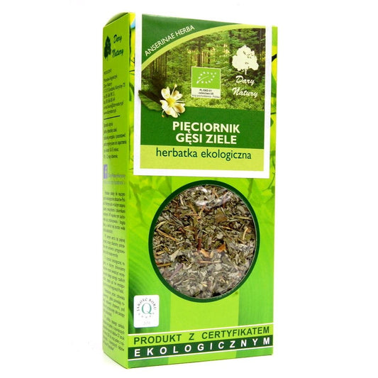 BIO Fingerkraut Kräutertee in 50 g Verpackung von DARY NATURY, frischer Kräutertee mit Fingerkraut für natürlichen Genuss