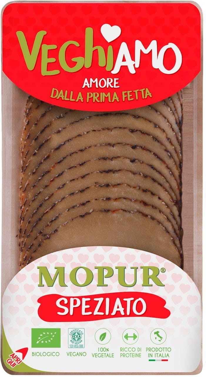 Veganes Produkt A'LA Gewürzwurst Mopur BIO 90 g - VEGHIAMO