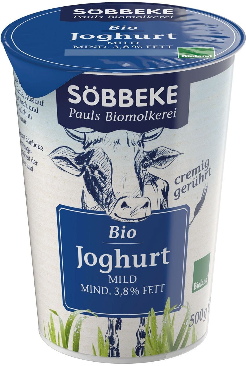 Naturjoghurt 38% BIO 500 g - SOBBEKE