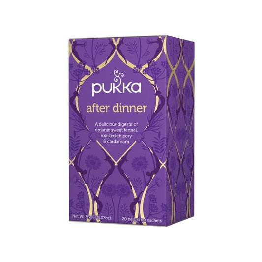 BIO-Tee nach dem Abendessen von PUKKA, 20 PUKKA-Beutel, aromatischer Kräutertee in Packung, ideal für einen entspannten Abend.