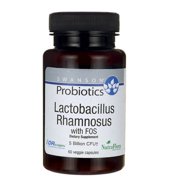 Lactobacillus rhamnosus mit fos 5 Milliarden cfu 60 Kapseln von SWANSON Hover Image